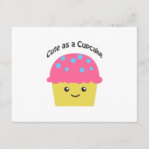 Carte Postale Mignonne comme un gâteau de cupcake