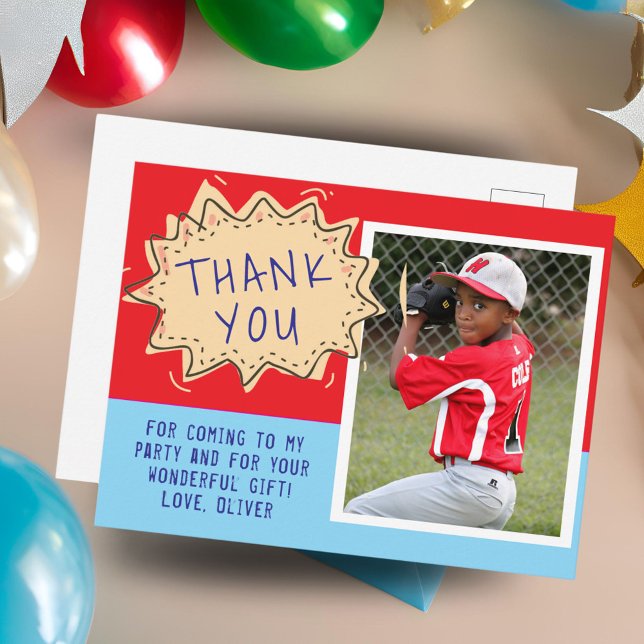 Carte Postale Mignonne discours Nuage Anniversaire Merci Photo (Créateur téléchargé)