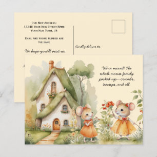 Carte Postale Mignonne petite souris que nous avons déplacée  