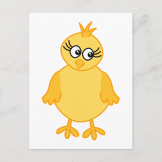 Carte Postale Mignonne poussette, Bébé Jaune.