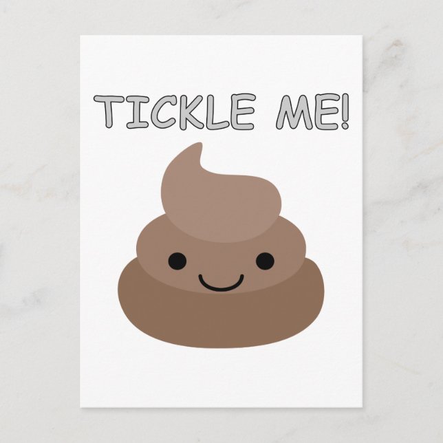 Carte Postale Mignonne Tickme Poop Emoji (Devant)