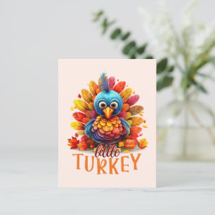 Carte Postale Mignonne Turquie Thanksgiving