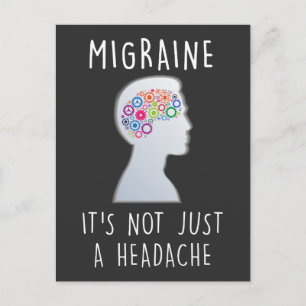 Carte Postale Migraine Sensibilisation mal de tête douleur