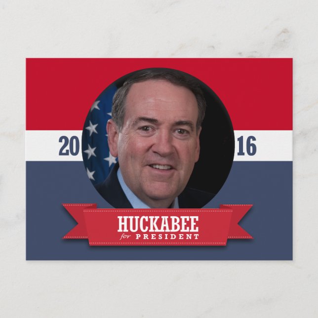 CARTE POSTALE MIKE HUCKABEE 2016 (Devant)