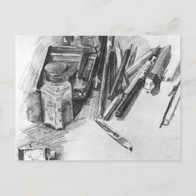 Carte Postale Mikhail Vrubel - Crayons (Devant)