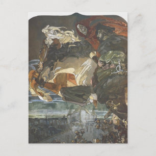 Carte Postale Mikhail Vrubel - Vol de Faust et Mephisto