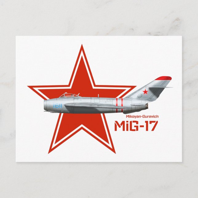 Carte Postale Mikoyan Guervich MiG-17 (Devant)