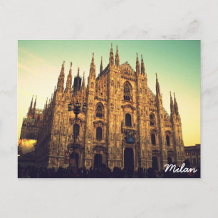 Carte Postale Milan, Italie