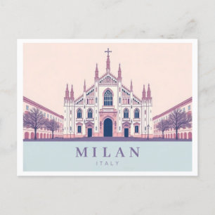 Carte Postale Milan Italie Duomo di Milano Pastel Travel