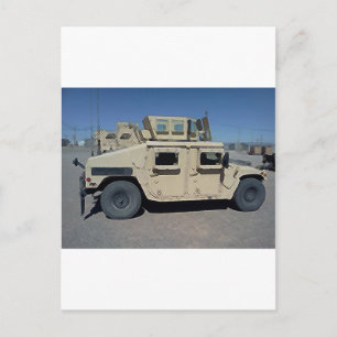 CARTE POSTALE MILITAIRES DE HUMVEE ETATS-UNIS