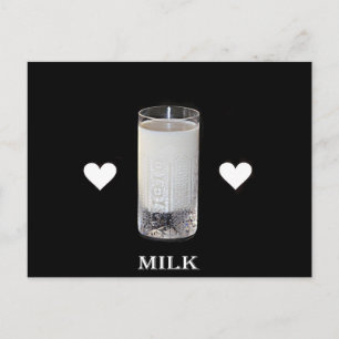 Carte Postale Milk (Hearts)