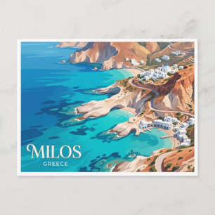 Carte Postale Milos Adamas Grèce