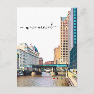 Carte postale Milwaukee Skyline Moving Faire-part