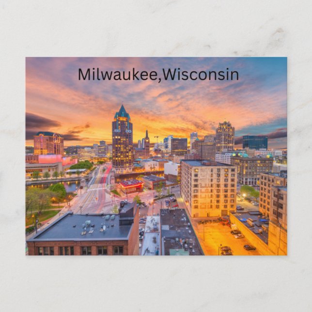 Carte postale Milwaukee, Wisconsin (Devant)