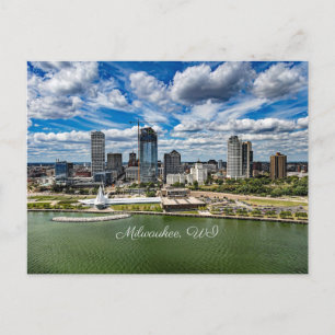 Carte Postale Milwaukee, Wisconsin, photo de la ville,
