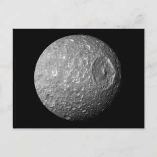 Carte Postale Mimas la lune de Saturne de Cassini Spacecraft
