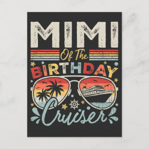 Carte Postale Mimi des vacances du bateau de croisière d'anniver