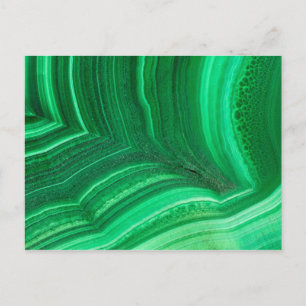 Carte Postale Minéral malachite vert brillant