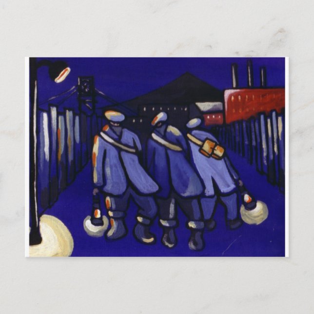 CARTE POSTALE MINEURS DE CHARBON (Devant)