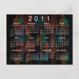 Carte Postale Mini calendrier 2011