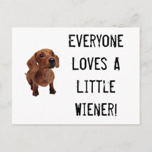 Carte postale Mini Dachshund Little Wiener