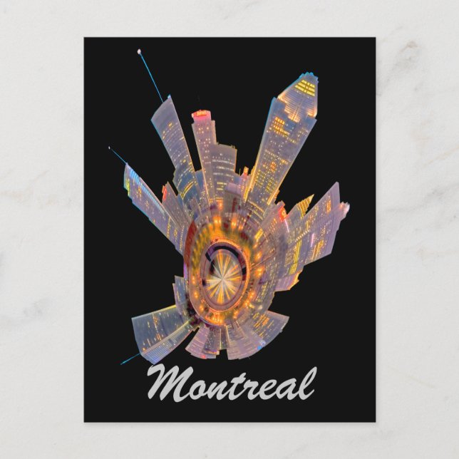 Carte Postale mini-planète de montréal (Devant)