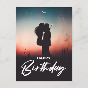 Carte Postale Miniature moderne Joyeux Anniversaire Voeux Photo