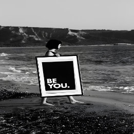 Carte Postale Minimal | Soyez vous-même avec audace