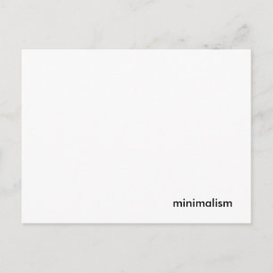 Carte postale minimale