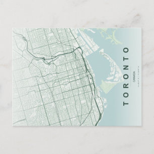 Carte postale minimale de la ville de Toronto
