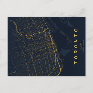 Carte postale minimale de la ville de Toronto