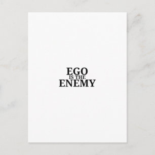 Carte postale minimaliste de machine à écrire Ego 