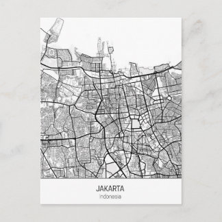Carte Postale minimaliste Jakarta Indonésie