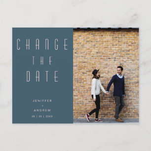 Carte Postale Minimaliste Moderne Script Photo Modifier La Date