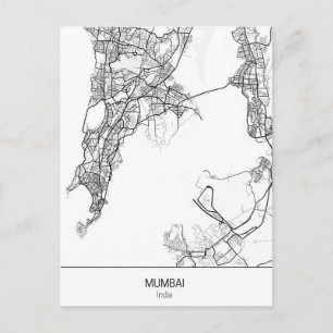 Carte Postale minimaliste Mumbai Inde