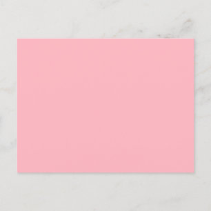 Carte postale minimaliste rose pâle