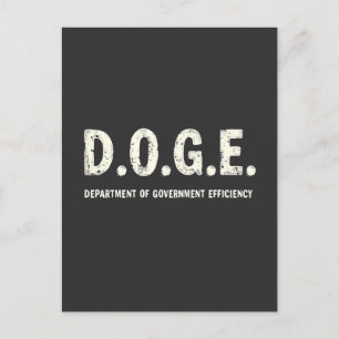 Carte Postale Ministère De L'Efficacité Gouvernementale Chien De