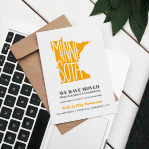 Carte Postale MINNESOTA Nous avons déplacé Nouvelle adresse Nouv