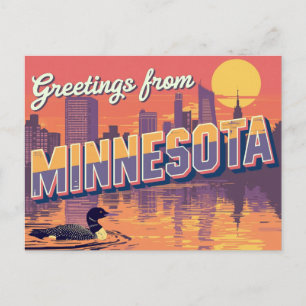 Carte Postale Minnesota : plongée et skyline citadine