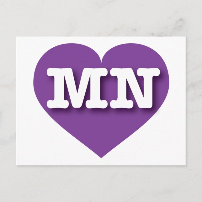 Carte Postale MInnesota Purple Heart - I love MN (Devant)