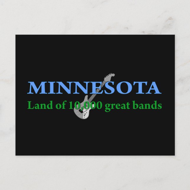 Carte Postale Minnesota - Terre de 10 000 bandes (Devant)