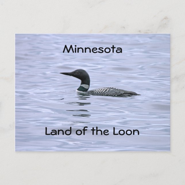 Carte Postale Minnesota terre du Loon (Devant)