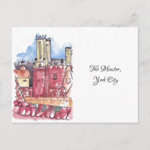 Carte postale Minster, York aquarelle