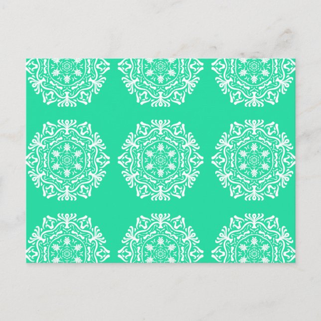 Carte Postale Minty Mandala (Devant)