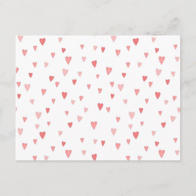 Carte Postale Minuscule Coeur rose (Devant)
