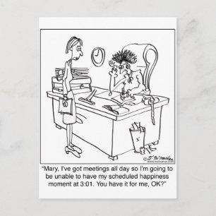 Carte Postale Minute de bonheur programmée