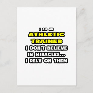 Carte Postale Miracles et entraîneurs sportifs ... Drôle