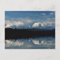 Mirror Lake Horizon avec Forêt et Montagnes Neige