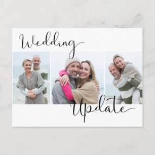 Carte Postale Mise à jour du mariage 3 Mariage reportée photo