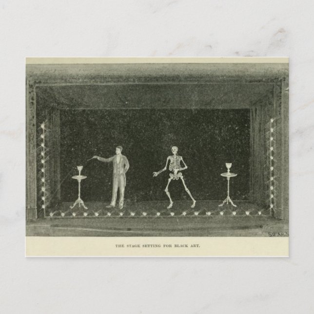Carte Postale mise en scène pour l'art noir (Devant)